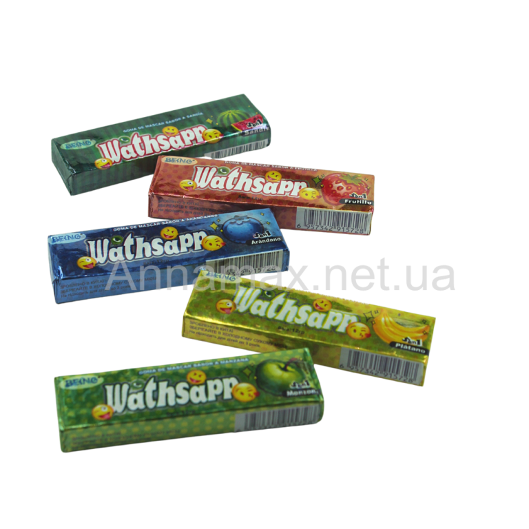 Жувальна гумка Wathsapp 30уп*20шт=600шт/ящ